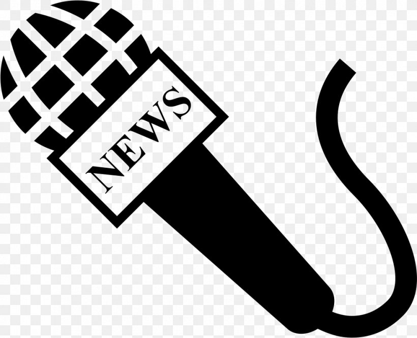 Journalist Newspaper Microphone News Presenter Clip Art, PNG, 981x796px, Journalist, Audio, Black, Black And White, Brand Download Free