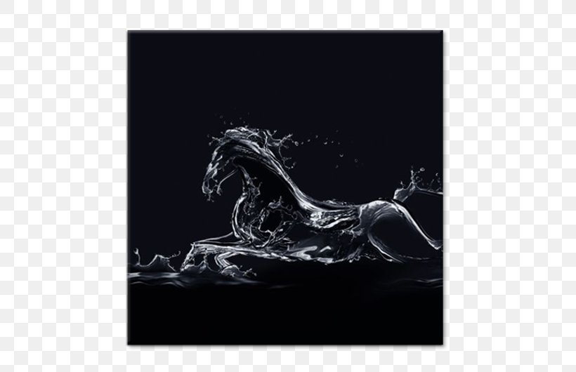 Canvas Print Painting Horse, PNG, 750x530px, Canvas, Art, Black And White, Canvas Print, Horse Download Free