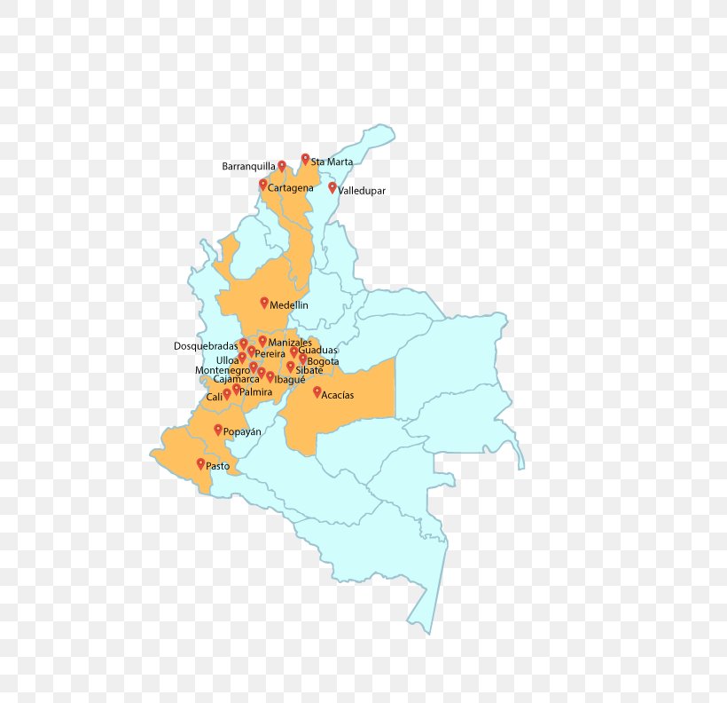 Map Colombia Area, PNG, 612x792px, Map, Area, Colombia, World Download Free