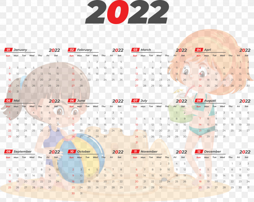 2022 Printable Yearly Calendar 2022 Calendar, PNG, 3000x2392px, 1000000, Calendar System, Project, Royaltyfree, Template Download Free