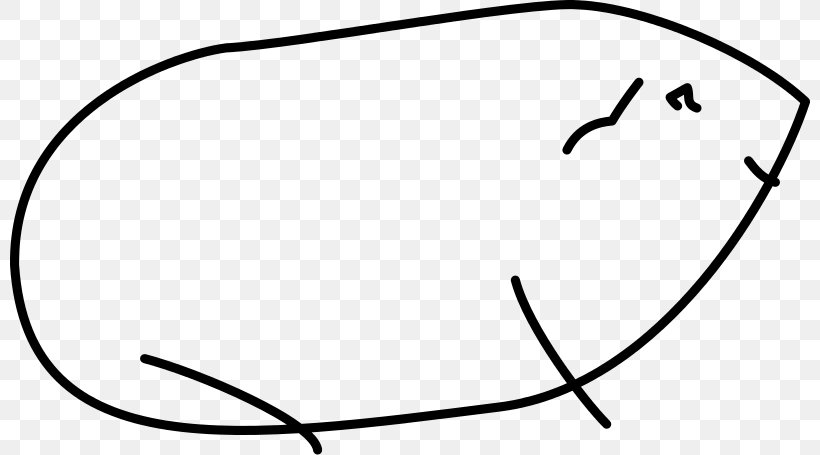 Guinea Pig Drawing Line Art Clip Art, PNG, 800x455px, Guinea Pig, Area, Black, Black And White, Deviantart Download Free