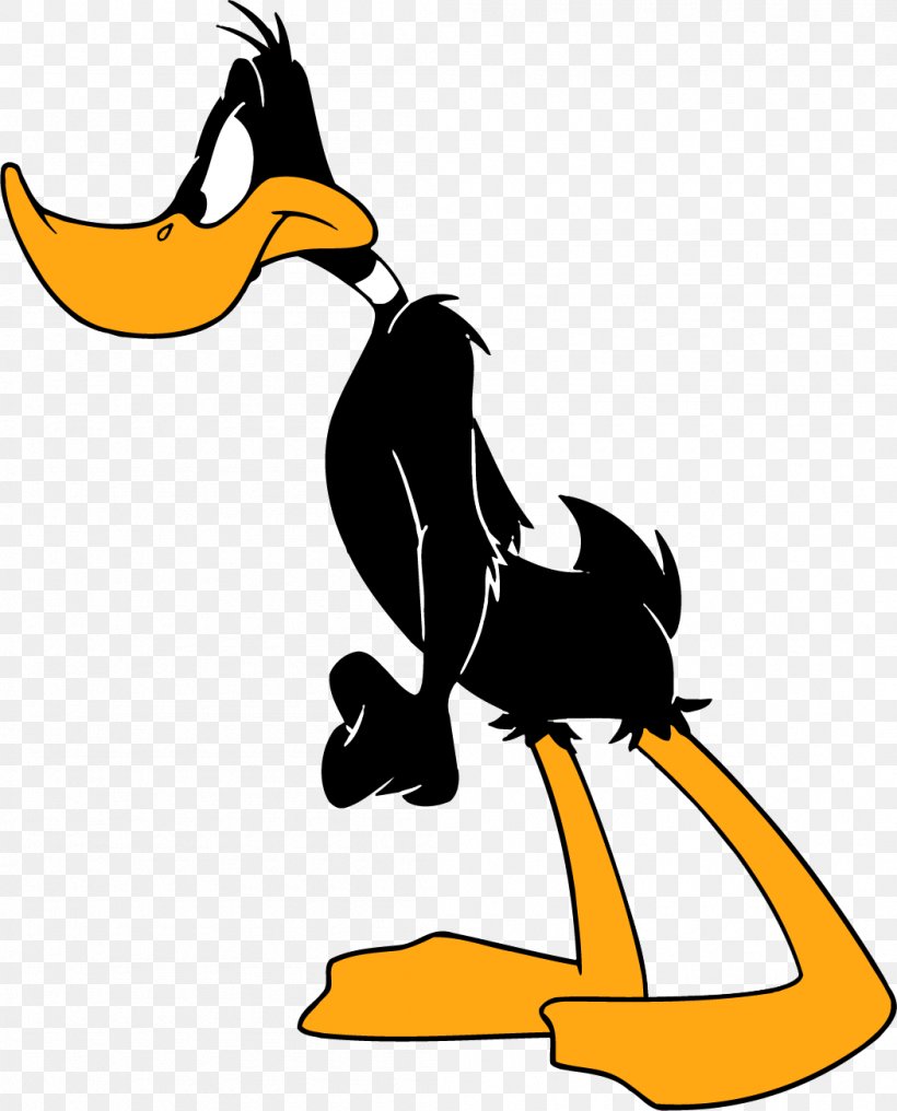Daffy Duck Donald Duck Daisy Duck Bugs Bunny, PNG, 1050x1301px, Daffy Duck, Artwork, Beak, Bird, Black And White Download Free