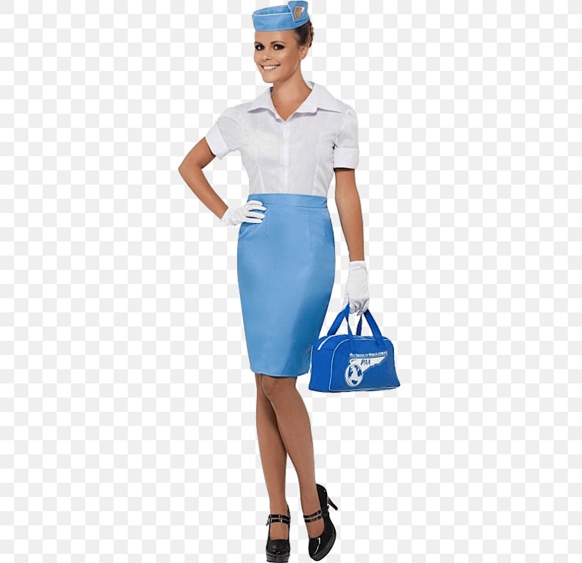 Flight Attendant Pan American World Airways Costume Party Uniform, PNG, 500x793px, Flight Attendant, Airline, Blue, Clothing, Cobalt Blue Download Free