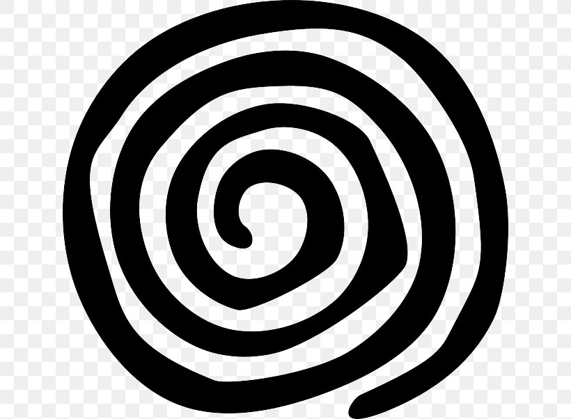 Spiral Royalty-free Clip Art, PNG, 640x602px, Spiral, Black And White, Document, Golden Spiral, Monochrome Download Free