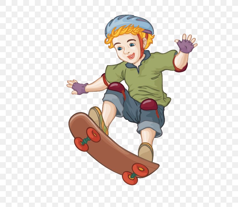 Skateboarding Cartoon Boy, PNG, 673x715px, Skateboarding, Art, Boy, Cartoon, Child Download Free