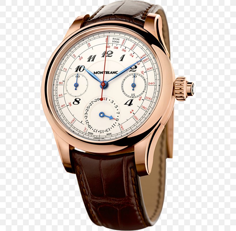 Villeret Chronograph Montblanc Watch Movement, PNG, 800x800px, Villeret, Automatic Watch, Blancpain, Brand, Brown Download Free