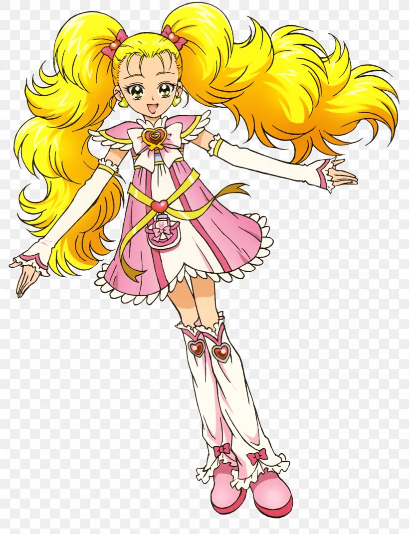 Hikari Kujo Honoka Yukishiro Nagisa Misumi Pretty Cure Saki Hyuuga, PNG, 2144x2802px, Watercolor, Cartoon, Flower, Frame, Heart Download Free