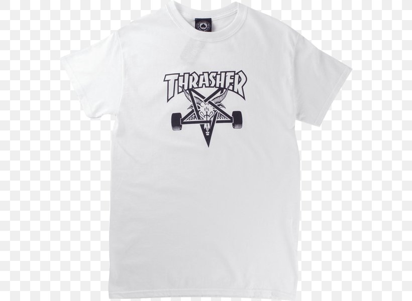 T-shirt Thrasher Presents Skate And Destroy Skateboard, PNG, 584x600px, Tshirt, Active Shirt, Black, Brand, Clothing Download Free