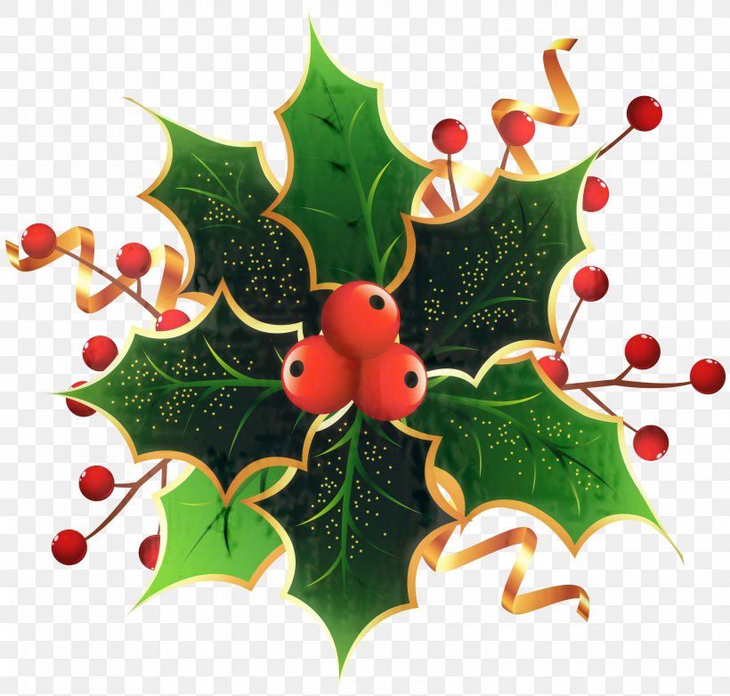 Christmas Decoration Cartoon, PNG, 2996x2860px, Aquifoliales, American Holly, Christmas, Christmas Day, Christmas Decoration Download Free