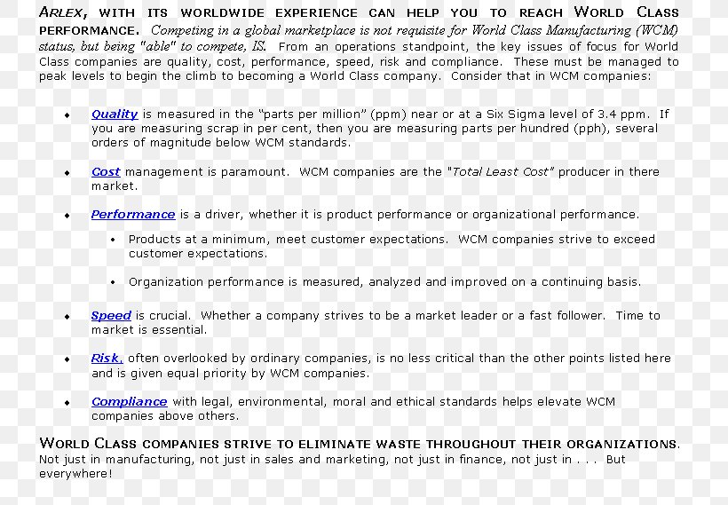 World Class Manufacturing Organization Cost Market Risk, PNG, 739x569px, World Class Manufacturing, Area, Business, Cost, Document Download Free