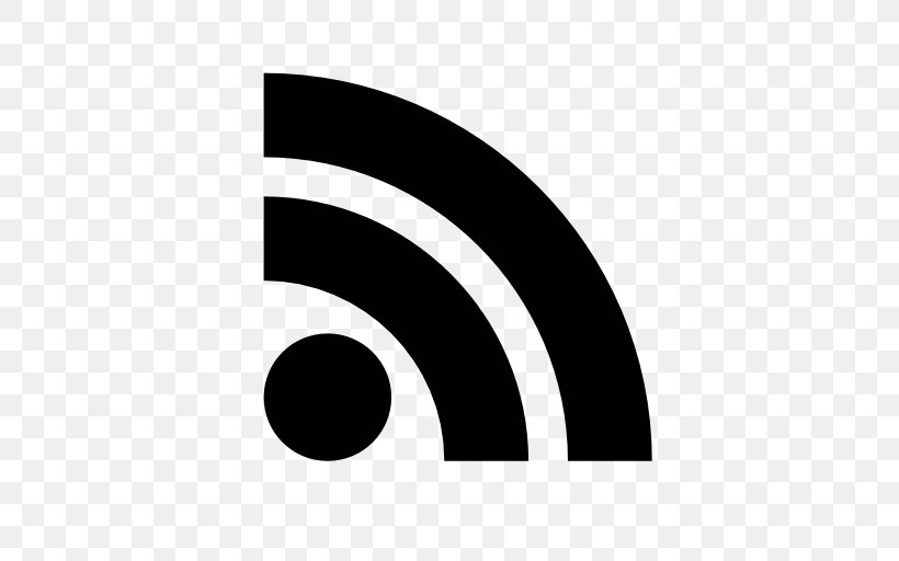 RSS Web Feed Blog Social Media, PNG, 512x512px, Rss, Black, Black And White, Blog, Brand Download Free