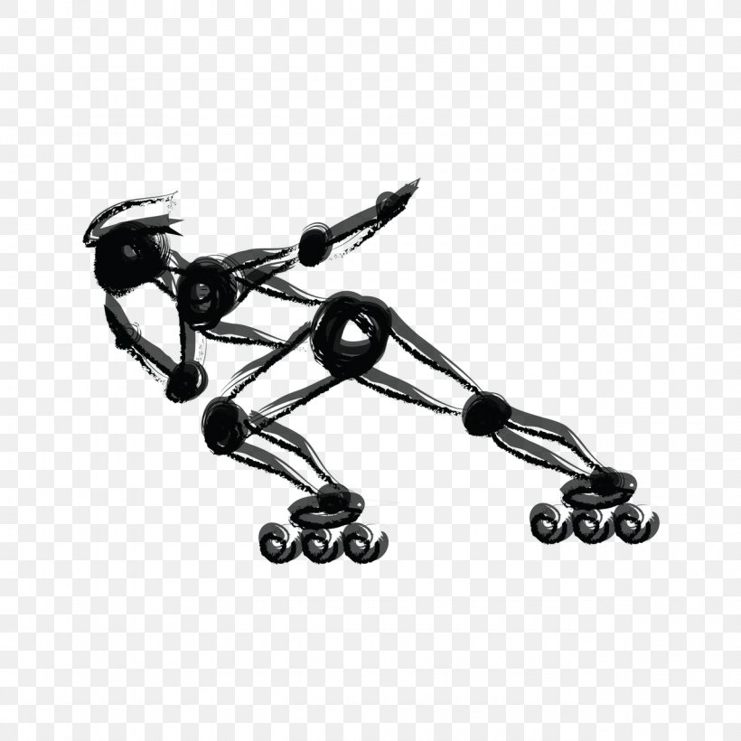 In-Line Skates Roller Skating Inline Speed Skating Ice Skates, PNG, 1280x1280px, Inline Skates, Aggressive Inline Skating, Black, Black And White, Exercise Equipment Download Free