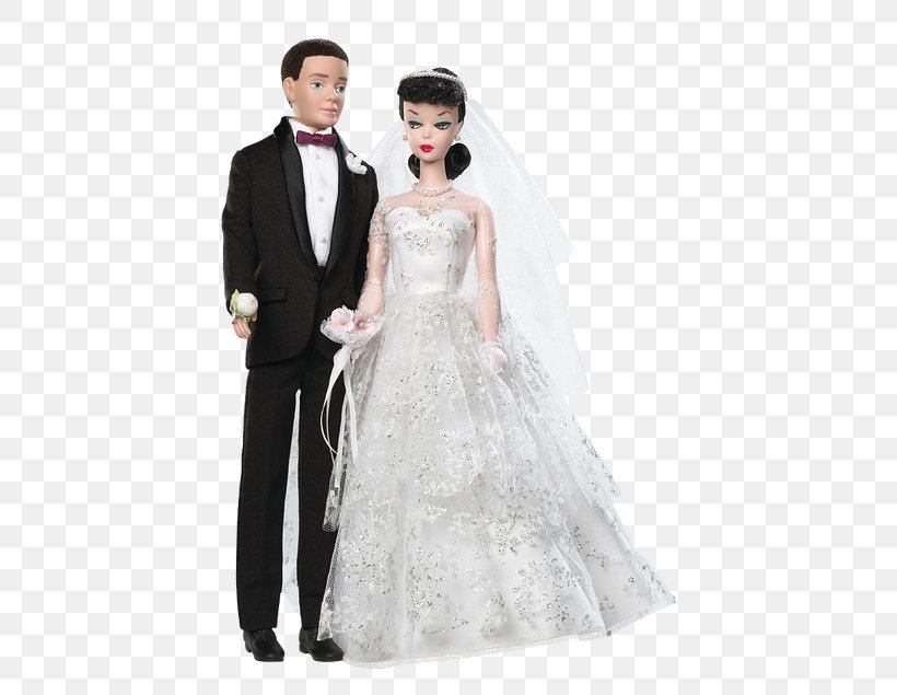Ken Barbie Doll Wedding Dress Bride, PNG, 428x635px, Watercolor, Cartoon, Flower, Frame, Heart Download Free