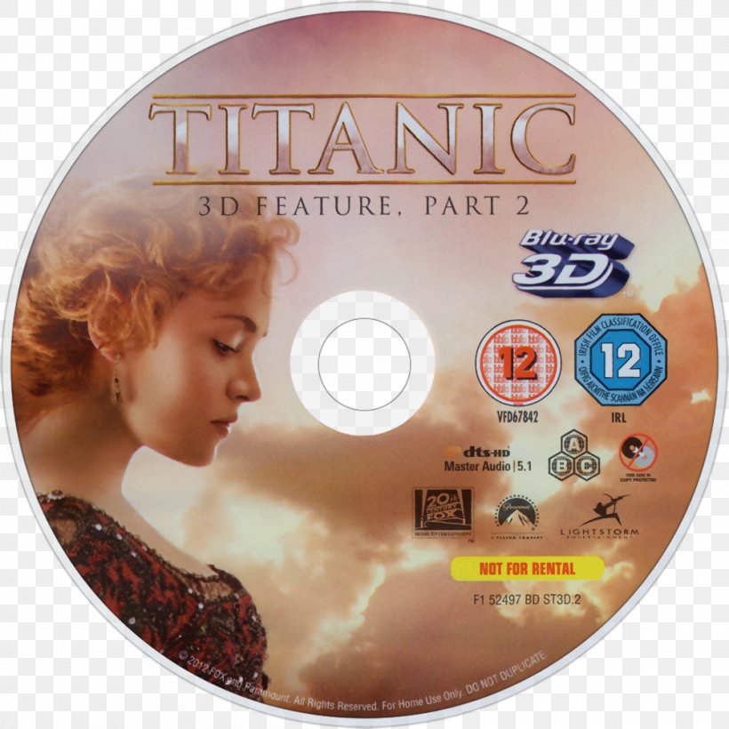 Titanic Compact Disc Blu-ray Disc 4K Resolution 0, PNG, 1000x1000px, 4k Resolution, 1997, Titanic, Bluray Disc, Compact Disc Download Free