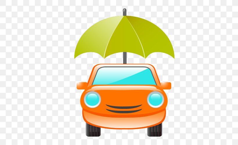 Car Umbrella, PNG, 500x500px, Car, Cartoon, Designer, Drawing, Orange Download Free