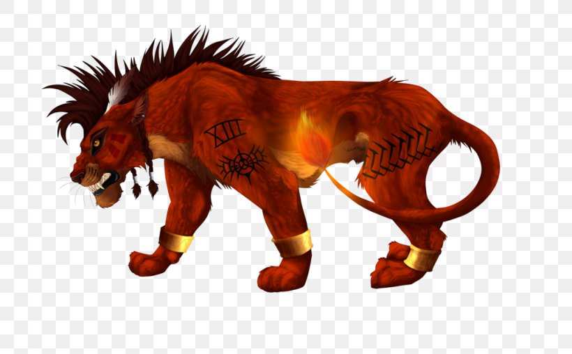 Red XIII Final Fantasy VII Cat Lion Art, PNG, 1024x635px, Watercolor, Cartoon, Flower, Frame, Heart Download Free