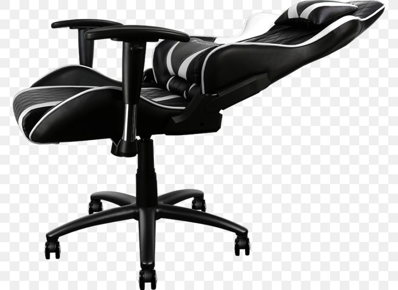 Wing Chair Video Game Gaming Chair Padding, PNG, 768x599px, Chair, Black, Black And White, Car Seat, Computer Software Download Free