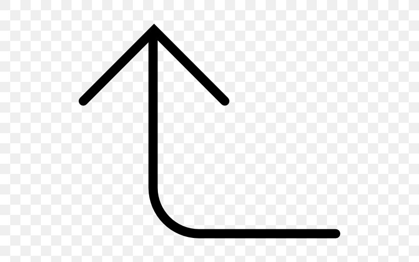 Arrow Curve Angle Clip Art, PNG, 512x512px, Curve, Area, Black And White, Symbol, Triangle Download Free