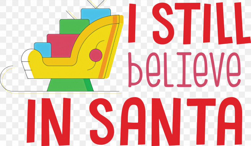 Believe In Santa Santa Christmas, PNG, 3000x1750px, Believe In Santa, Behavior, Christmas, Line, Logo Download Free
