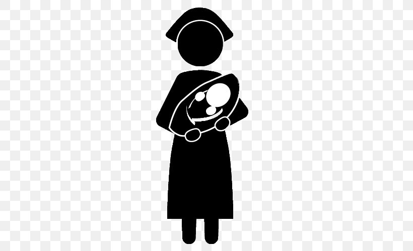 Certified Nurse Midwife Download Clip Art, PNG, 500x500px, Midwife, Black, Black And White, Certified Nurse Midwife, Childbirth Download Free