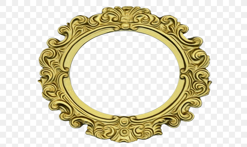 Picture Frame, PNG, 600x491px, Watercolor, Brass, Film Frame, Oval, Paint Download Free