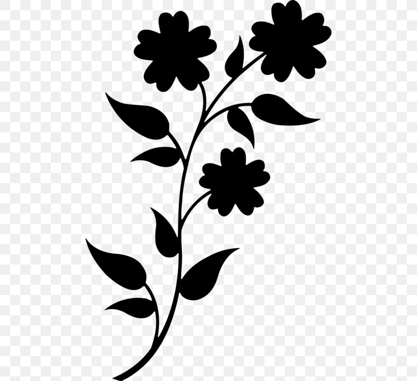 Clip Art Flower Silhouette Vector Graphics, PNG, 484x749px, Flower, Art, Blackandwhite, Botany, Branch Download Free