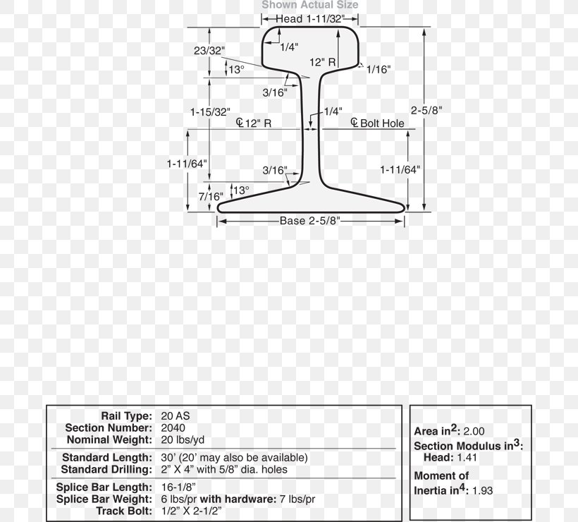 Rail Transport Rail Profile Track Pound Line, PNG, 690x740px, Rail Transport, Artwork, Black White M, Diagram, Dimension Download Free