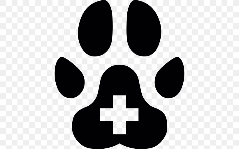 Dog Veterinarian Pet Sitting Veterinary Medicine, PNG, 512x512px, Dog, Black, Black And White, Paw, Pet Download Free