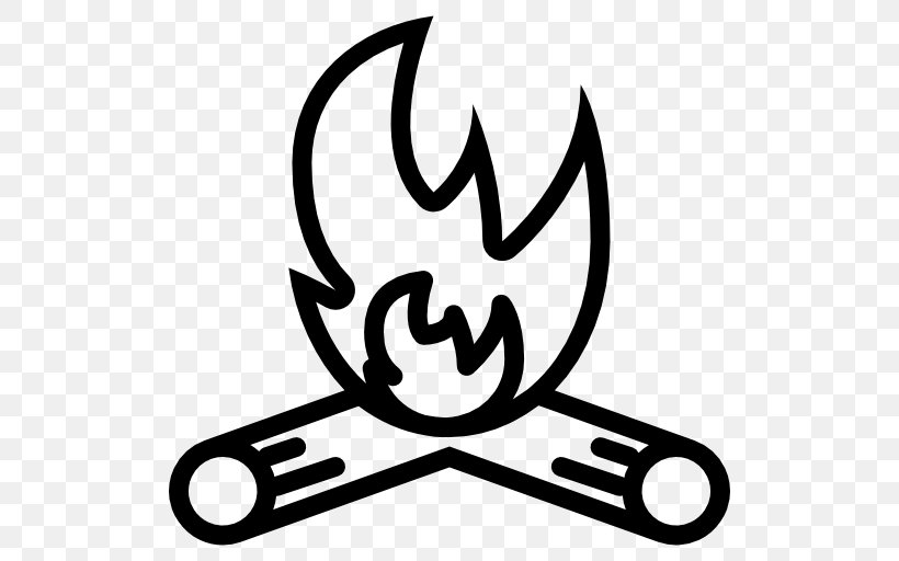 Black And White Brand Symbol, PNG, 512x512px, Outdoor Recreation, Black And White, Brand, Campfire, Camping Download Free