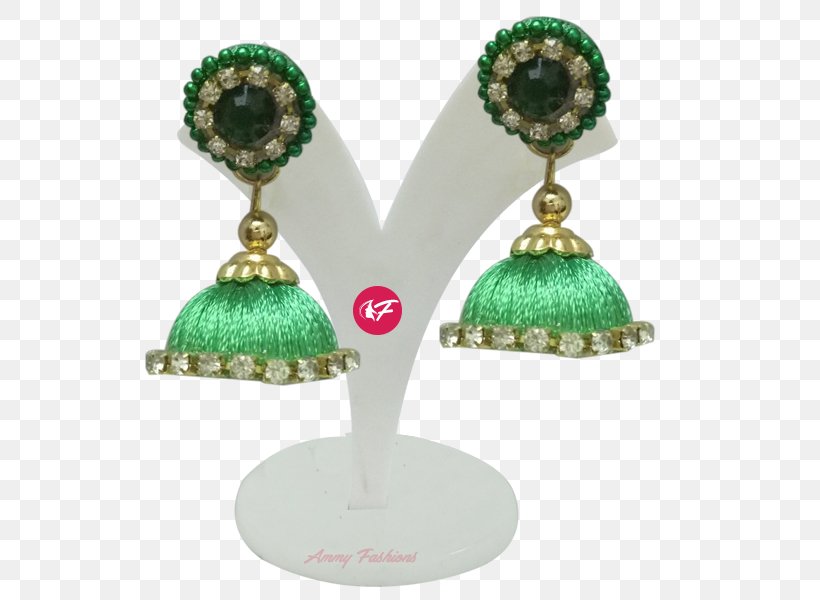 Silk Thread Earring Yarn Emerald, PNG, 600x600px, Silk, Color, Cone, Earring, Earrings Download Free