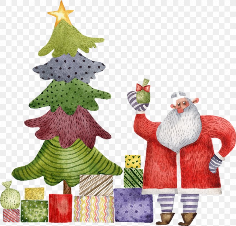 Christmas Tree Santa Claus Gift, PNG, 890x850px, Christmas Tree, Animation, Christmas, Christmas Decoration, Christmas Eve Download Free