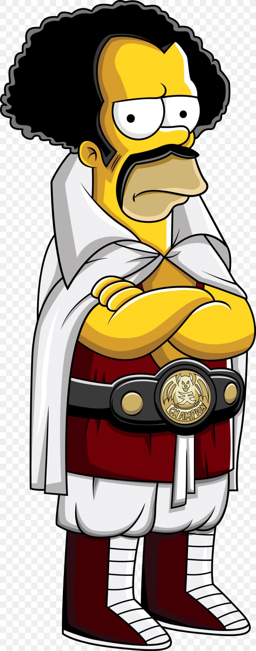 Mr. Satan Homer Simpson Goku Bart Simpson Super Saiya, PNG, 1024x2596px, Mr Satan, Art, Bart Simpson, Cartoon, Character Download Free