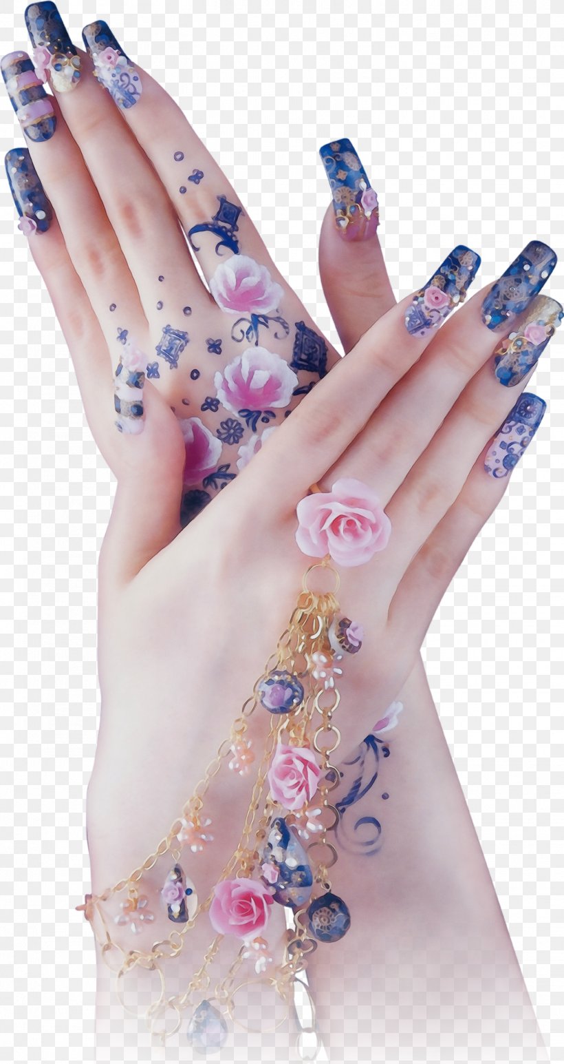 Nail Finger Hand Nail Care Temporary Tattoo, PNG, 1522x2868px, Watercolor, Artificial Nails, Cosmetics, Finger, Hand Download Free