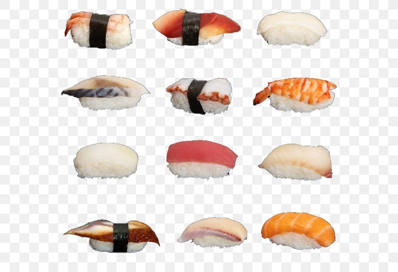 Sushi Japanese Cuisine Onigiri, PNG, 600x560px, Sushi, Cooking, Cuisine, Designer, Food Download Free