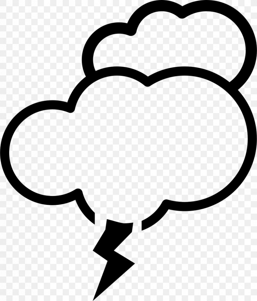 Clip Art Cloud Lightning Vector Graphics, PNG, 838x980px, Cloud, Black, Black And White, Computing, Electricity Download Free