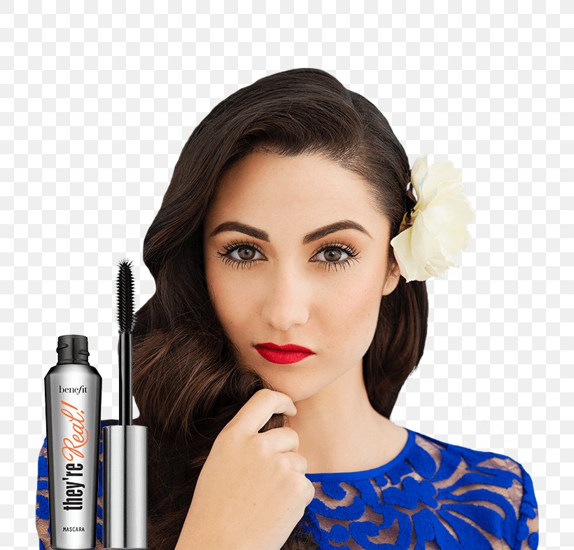 Benefit They're Real! Lengthening Mascara Benefit Cosmetics Beauty, PNG, 728x785px, Benefit Cosmetics, Beauty, Brown Hair, Cheek, Cosmetics Download Free