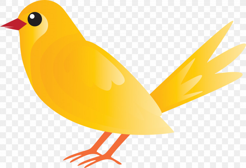 Bird Beak Yellow Songbird Finch, PNG, 2999x2048px, Watercolor Bird, Atlantic Canary, Beak, Bird, Canary Download Free