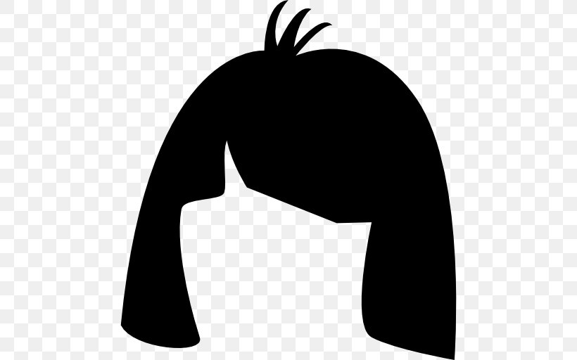 Black Hair Shape Wig Clip Art, PNG, 512x512px, Hair, Beauty Parlour, Black, Black And White, Black Hair Download Free