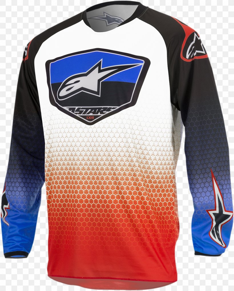 Alpinestars Cycling Jersey Motocross Clothing, PNG, 965x1200px, 2017, Alpinestars, Active Shirt, Blue, Brand Download Free