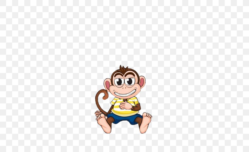 Cartoon Drawing Monkey Clip Art, PNG, 500x500px, Cartoon, Can Stock Photo, Drawing, Funny Animal, Illustrator Download Free