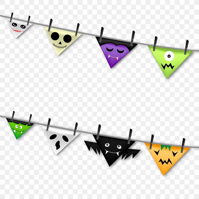 Halloween Costume Bunting Textile Paper, PNG, 3333x3333px, Halloween, Banner, Bunting, Costume, Flag Download Free