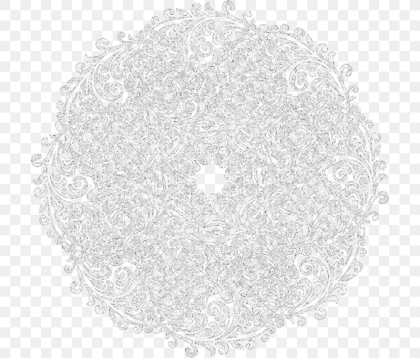 Paper Doily Illustrator Lace Graphic Design, PNG, 700x700px, Paper, Art, Black And White, Blonde Lace, Doily Download Free