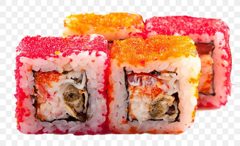 Sushi Japanese Cuisine Onigiri Gimbap Caviar, PNG, 800x500px, Sushi, Asian Food, California Roll, Caviar, Comfort Food Download Free