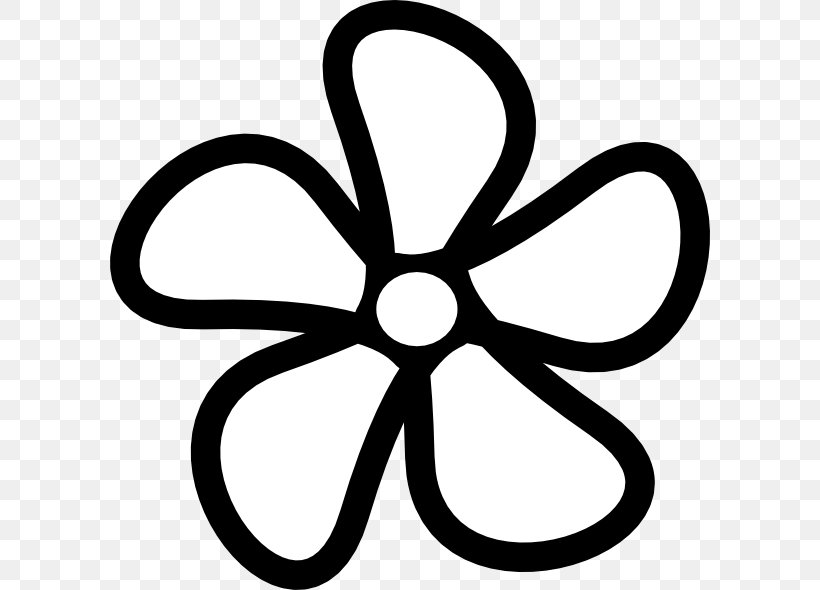 Flower Clip Art, PNG, 600x590px, Flower, Area, Artwork, Black And White, Blue Download Free