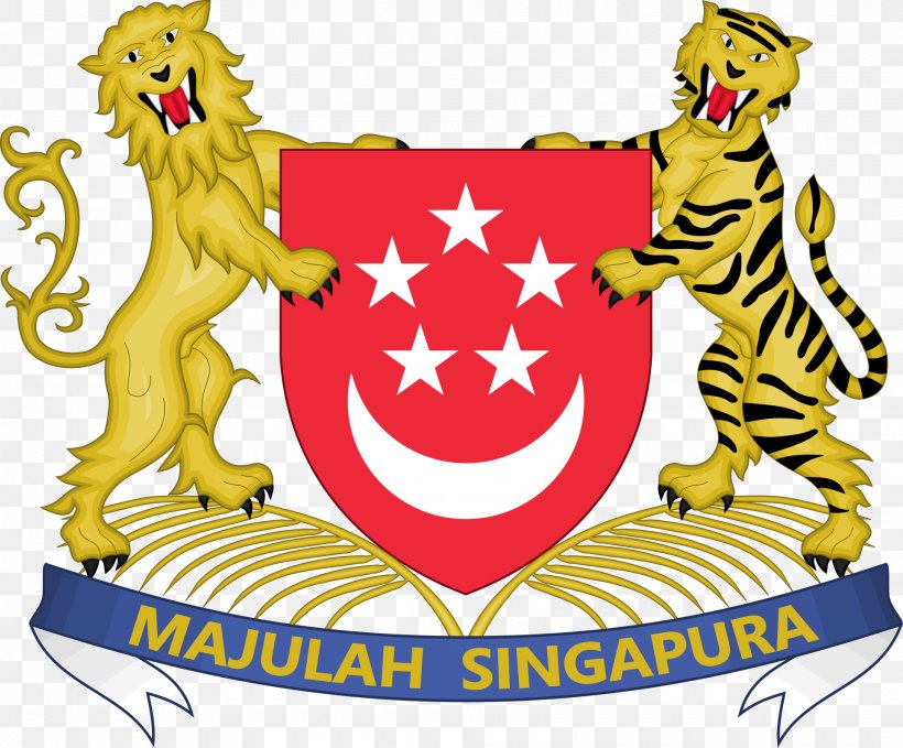 Singapore In Malaysia Coat Of Arms Of Singapore National Emblem, PNG, 1920x1592px, Singapore, Area, Blazon, Carnivoran, Coat Of Arms Download Free