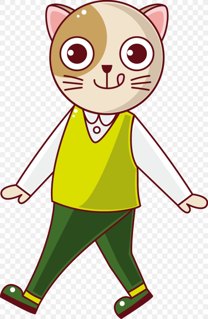 Cat Cartoon Illustration, PNG, 837x1285px, Cat, Animation, Area, Art, Artwork Download Free