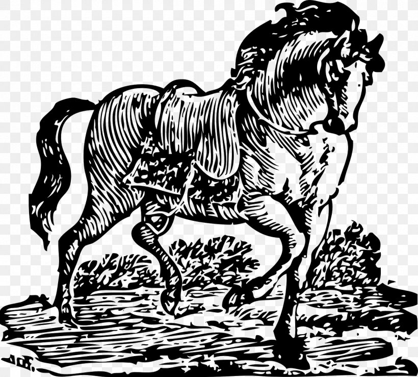 Horse Woodcut Clip Art, PNG, 1280x1154px, Horse, Art, Big Cats, Black And White, Cat Like Mammal Download Free