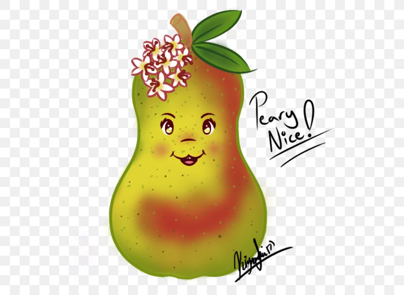 Pear Cartoon Apple, PNG, 600x600px, Pear, Apple, Cartoon, Food, Fruit Download Free