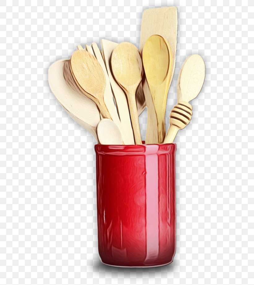 Wooden Spoon, PNG, 549x922px, Watercolor, Fork, Paint, Spoon, Wet Ink Download Free