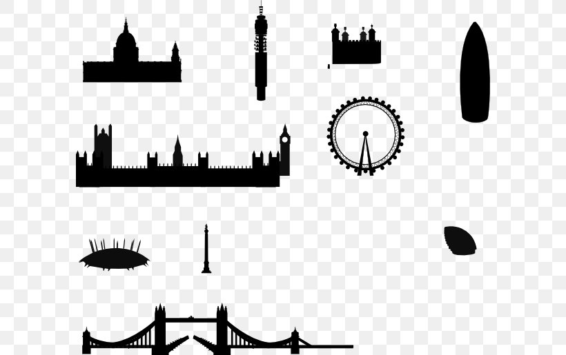 London Clip Art, PNG, 600x515px, London, Black, Black And White, Brand, Cartoon Download Free